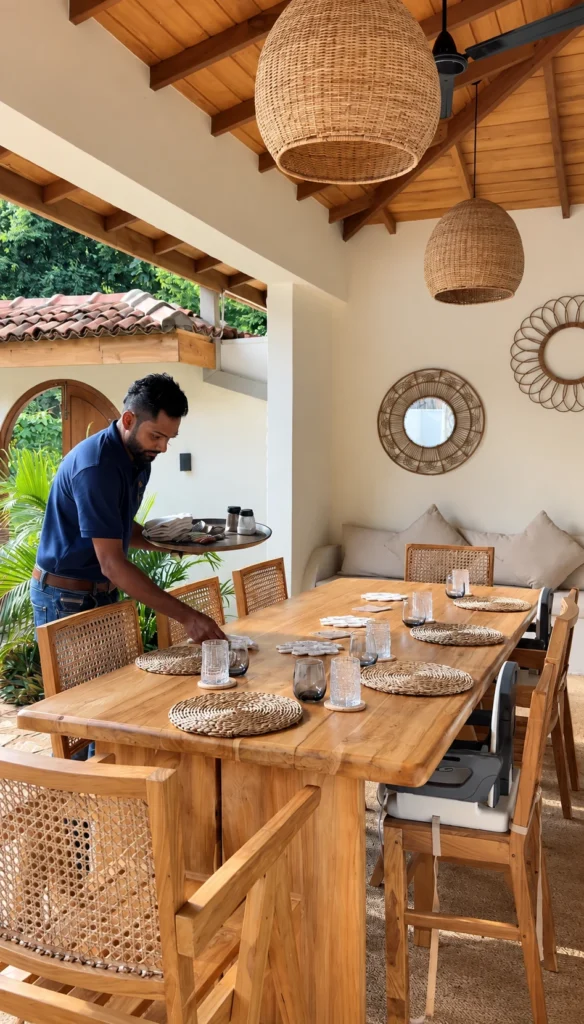 Dine at The Nest Sri Lanka with your own private chef in the comforts of your own private family villa, best places to eat in Hiriketiya.